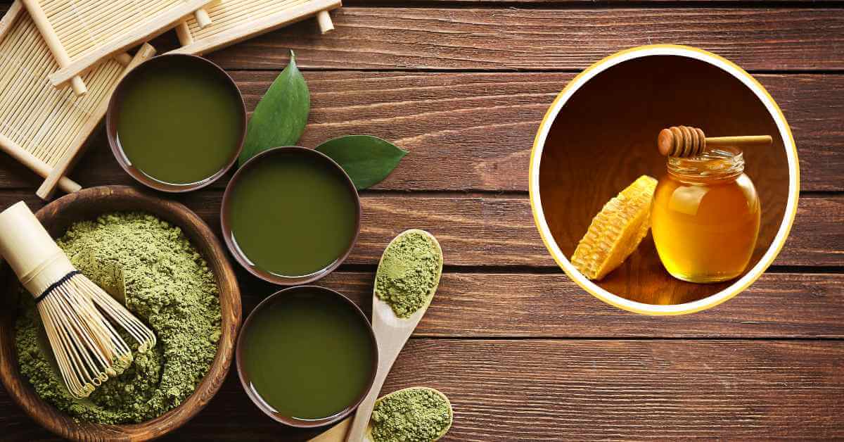 Mặt nạ trà xanh và mật ong