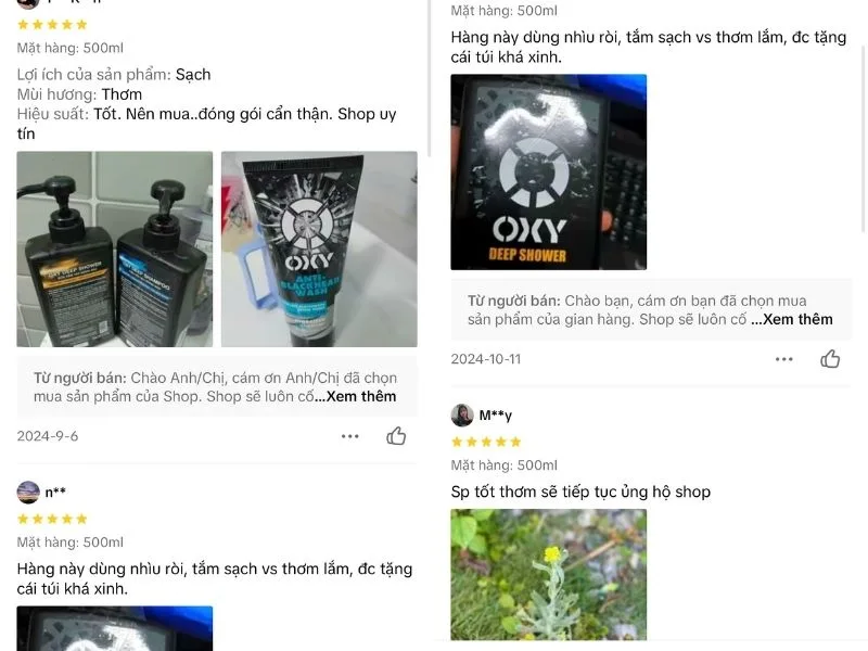 Review Sữa tắm Oxy Deep Shower