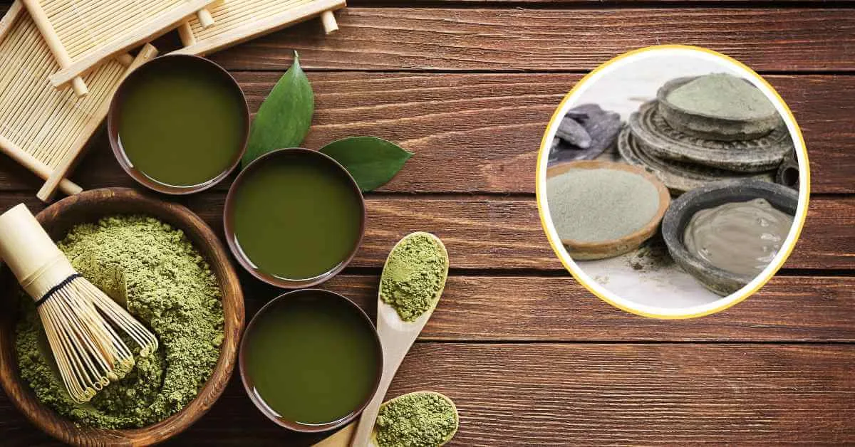 Mặt nạ trà xanh và bùn khoáng