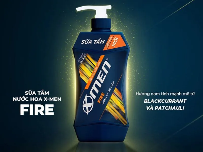 Sữa tắm dành cho nam X-Men Fire