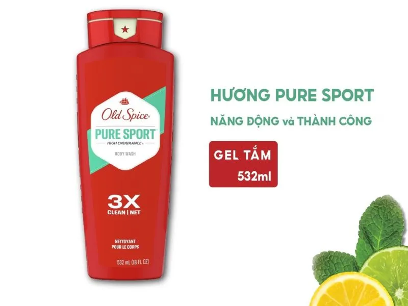 Sữa tắm Old Spice High Endurance Hương Pure Sport